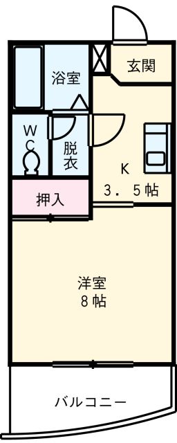 愛知県岡崎市本宿台２（アパート）の賃貸物件の間取り