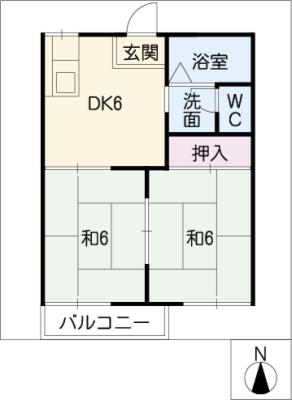 コーポ福富の間取り