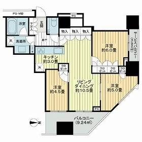 アトラスブランズタワー三河島の間取り