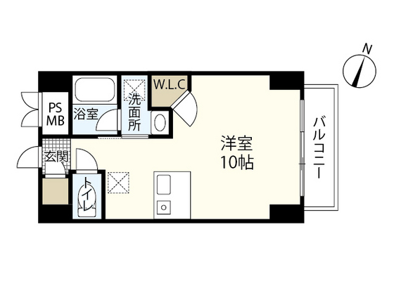 広島市中区銀山町のマンションの間取り