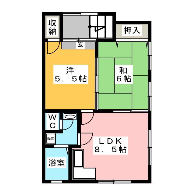 倉持アパートの間取り