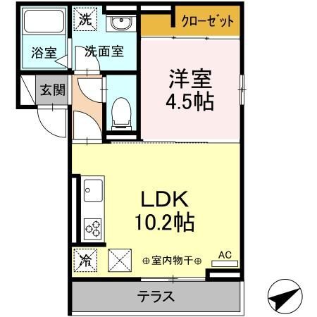 オーガスタ三番町の間取り