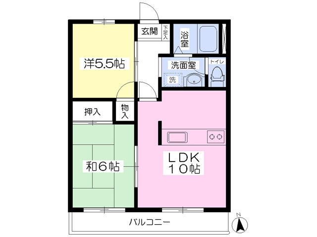 リーフマンションの間取り