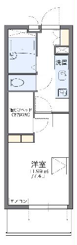 レオパレスアルテア日進の間取り