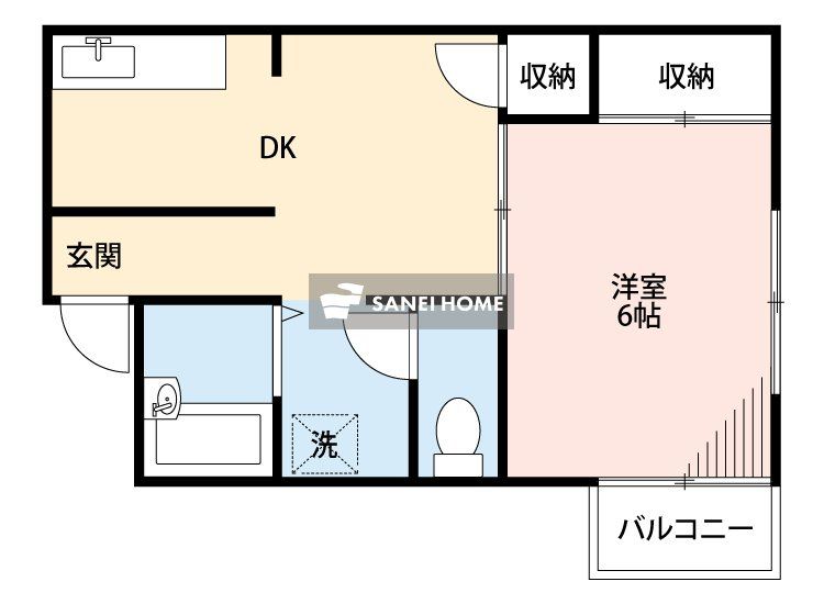 サンハイム所沢の間取り