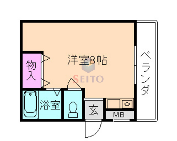 スカイコート柴原町の間取り