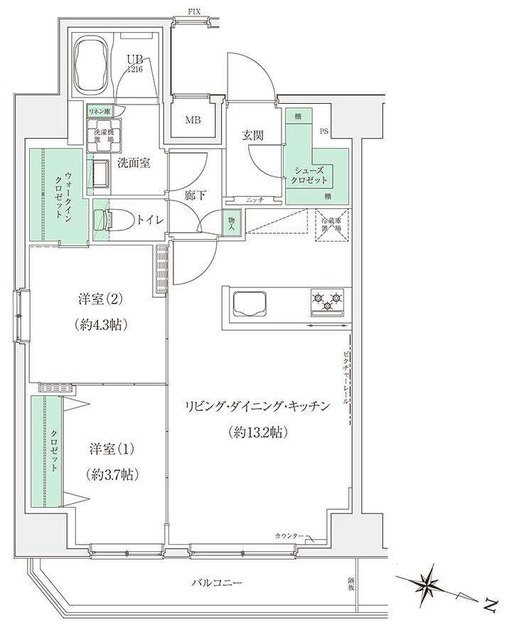 スタンズ板橋本町の間取り