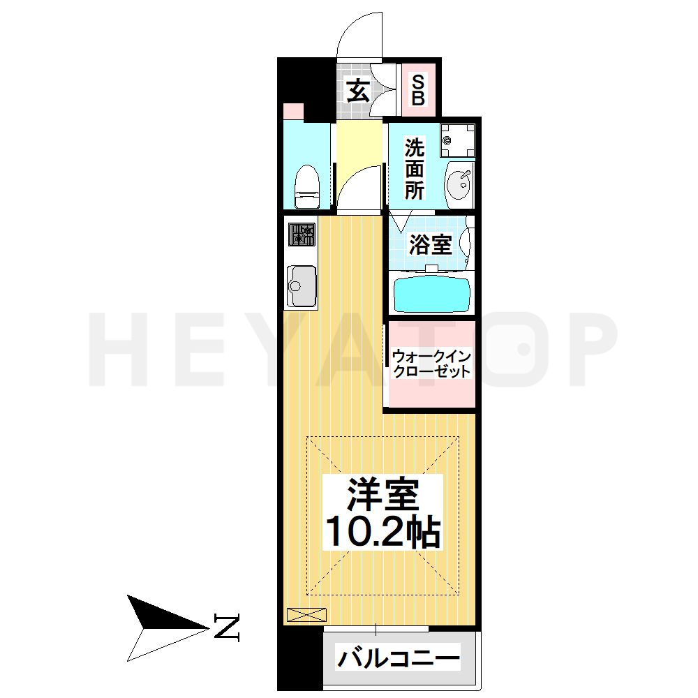 【名古屋市瑞穂区瑞穂通のマンションの間取り】