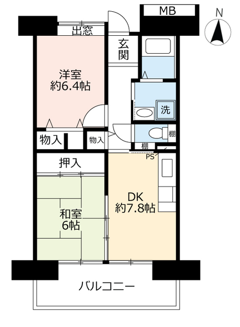 【ＵＲアーバンラフレ鳩岡の間取り】