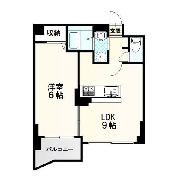 札幌市厚別区青葉町のマンションの間取り