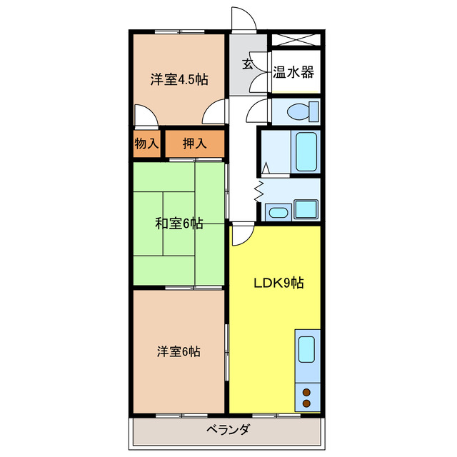 ファミールうすずみの間取り