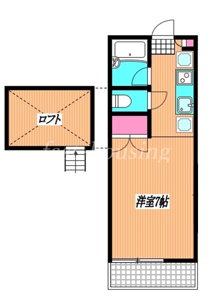 武蔵野市中町のアパートの間取り