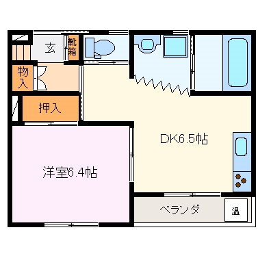 バリアフリー賃貸マンション正邦苑竹ヶ鼻の間取り