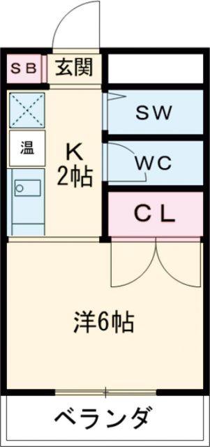 東大和市桜が丘のマンションの間取り