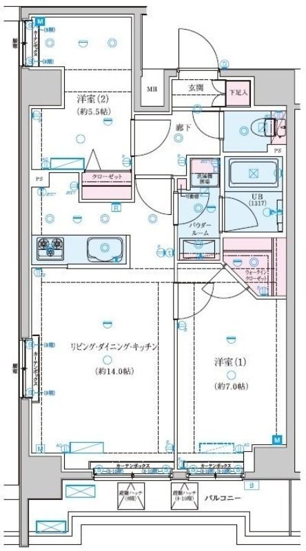 ジェノヴィア新子安の間取り