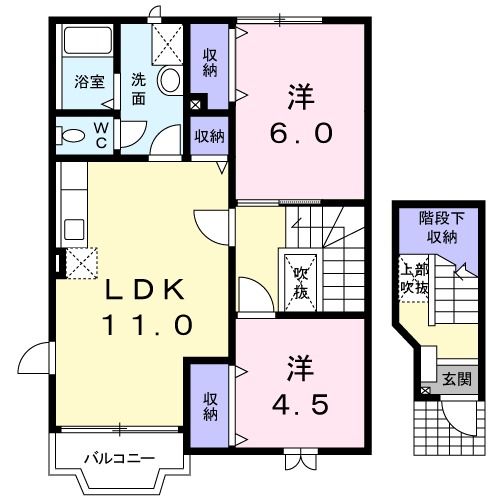 オークメドウＡの間取り