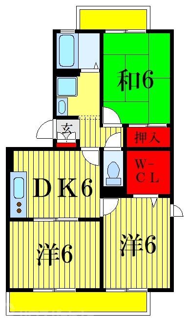 グリーンハイツ本八幡　壱番館の間取り