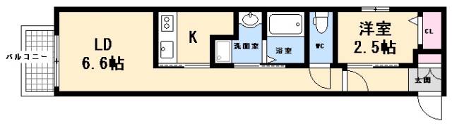 広島市西区古江西町のマンションの間取り