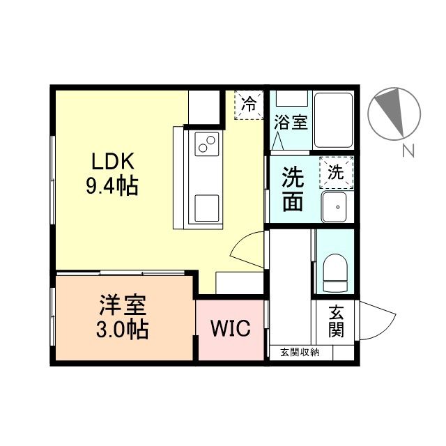 Ｆｅｌｉｃｅ稲荷公園前の間取り