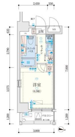 リヴシティ大島イーストの間取り