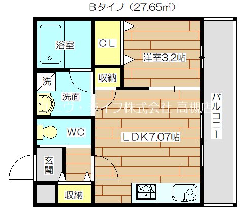 インペリアル京口の間取り