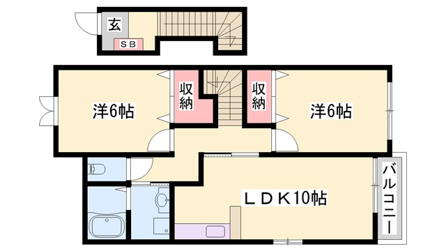 メゾン　ド　セゾンＢの間取り