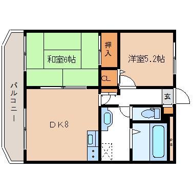 ソイルヴァレー天神の間取り