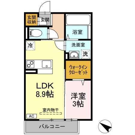 セジュール南仙北の間取り