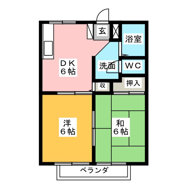 コーポ桜木の間取り