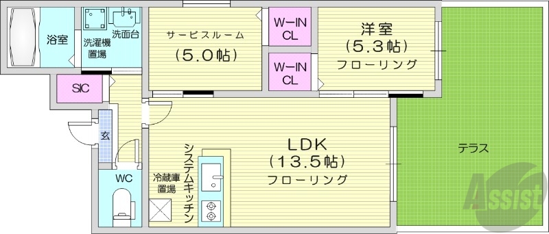 仮）北21条西4丁目MSの間取り