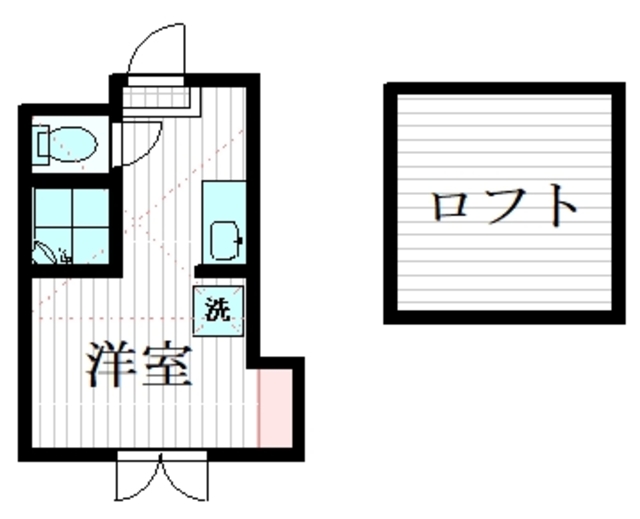 【フレシール笹塚Aの間取り】