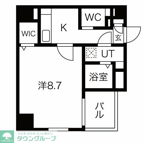 名古屋市中区橘のマンションの間取り