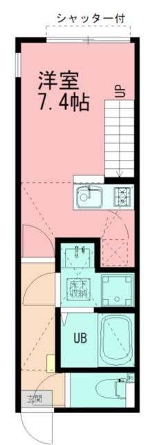 相模原市中央区清新のアパートの間取り