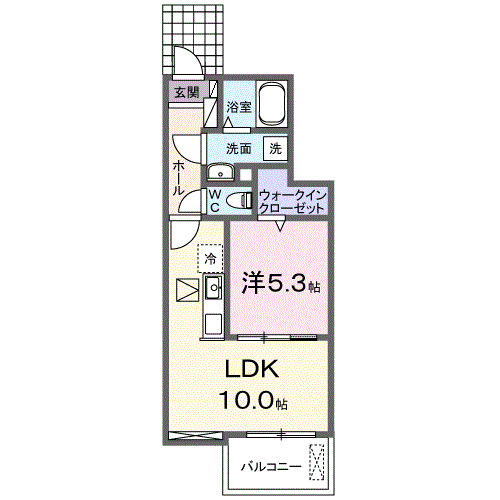 メゾン　ハナビシ　Ａの間取り