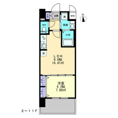 【S-RESIDENCE中央町alectraの間取り】