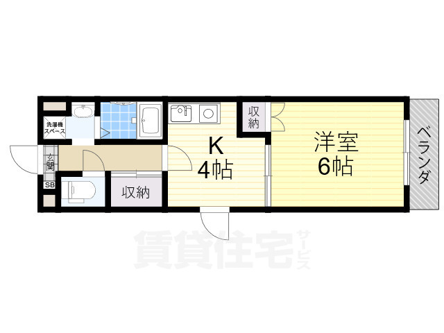 豊中市稲津町のマンションの間取り