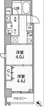 リテラス三軒茶屋サウスの間取り