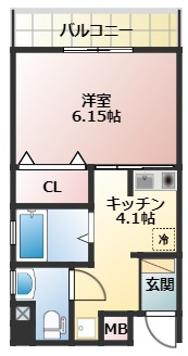 サンシャルム万代の間取り