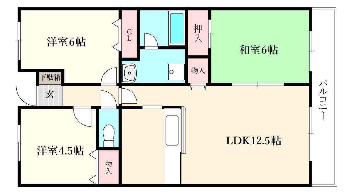 コラム南山壱番館の間取り