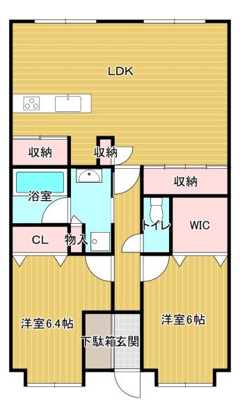 エバーライフリバーサイド弐番館の間取り