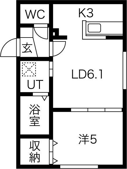 アルーア北大前の間取り