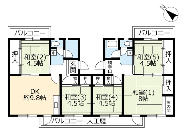 ＵＲ泉南一丘の間取り