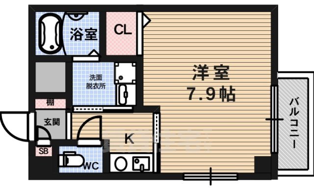 ラシーヌ天王寺の間取り