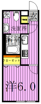 ララフラッツ　柏　藤心の間取り