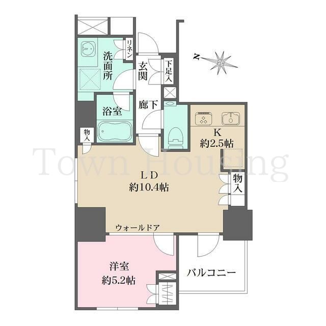 千代田区麹町のマンションの間取り