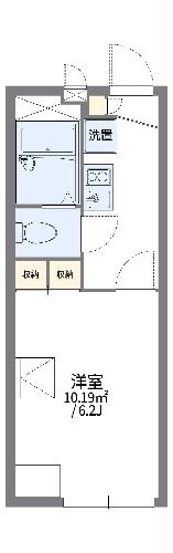 レオパレスフォンティーヌ囲護台の間取り