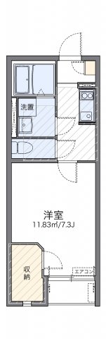 北九州市門司区大里戸ノ上のアパートの間取り