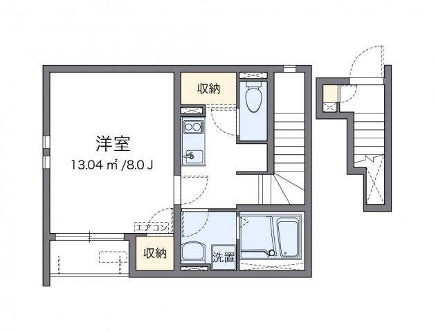 クレイノショコラーデの間取り