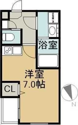 名古屋市千種区城木町のアパートの間取り