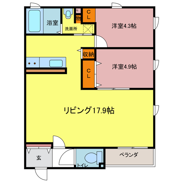 RUSCELLO中割の間取り